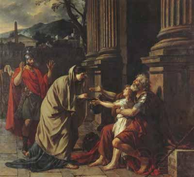 Jacques-Louis David Belisarius (mk02) Norge oil painting art